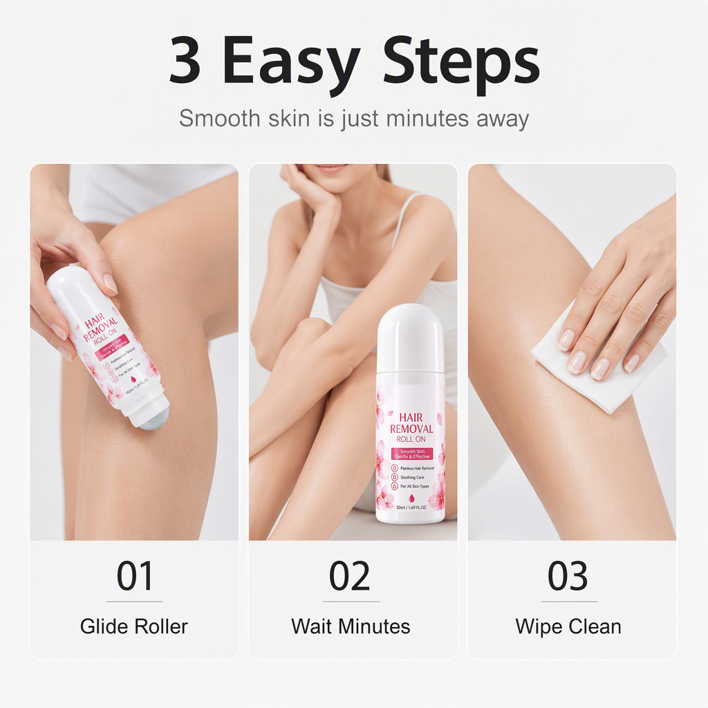 💥2026 HOT SALE💞50K+ SOLD! ✨ 50% OFF!💥Gentle Smooth Roll-On Body Hair Removal