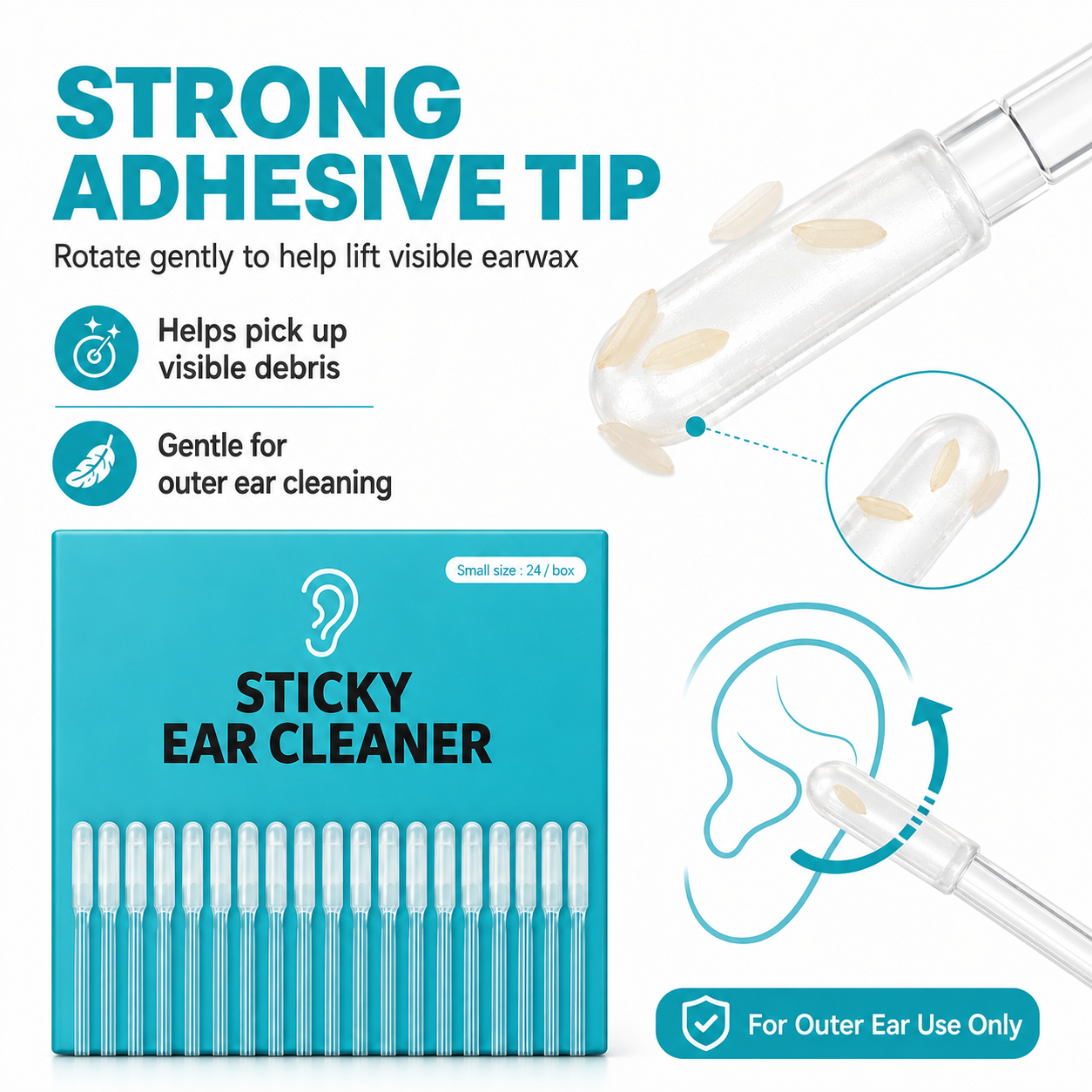 🔥Back In Stock 🏆Dry Earwax Sticky Cleaner