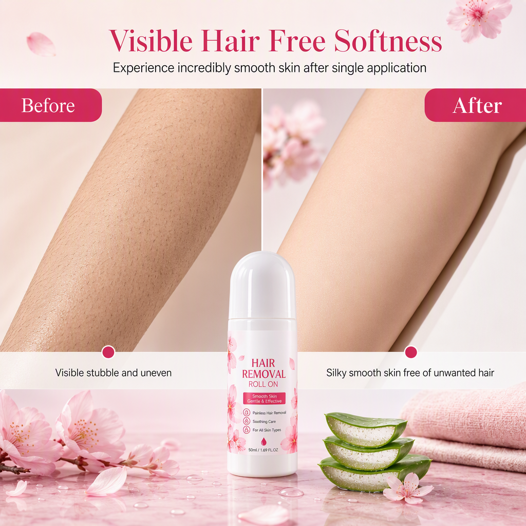 💥2026 HOT SALE💞50K+ SOLD! ✨ 50% OFF!💥Gentle Smooth Roll-On Body Hair Removal