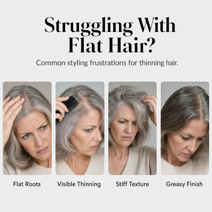 Common concerns for flat and fine-looking hair