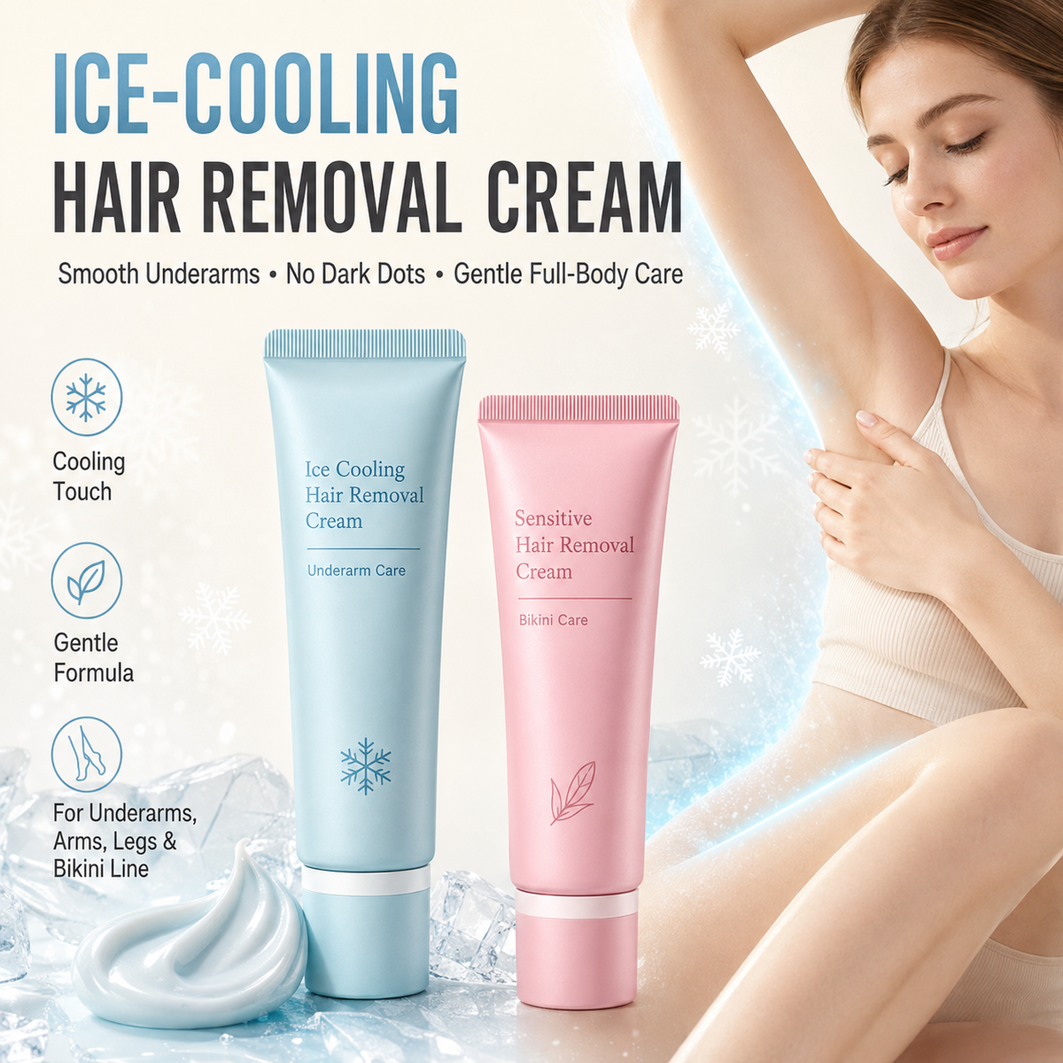 🔥2026 TOP PICK🥳 Hair Removal Cream – Enriched with Rose & Lavender Oil