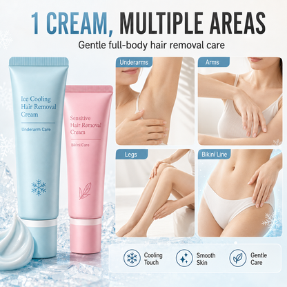 🔥2026 TOP PICK🥳 Hair Removal Cream – Enriched with Rose & Lavender Oil